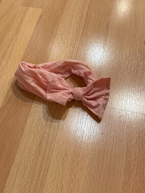 Pink peach Knot Headband for Kids - Soft Stretch Fabric